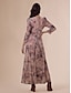 baratos Vestidos de Renda-Velvet Lace Up Swing Maxi Dress