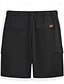 abordables Shorts-Homme Short Cargo Bermuda Plein Cordon Ceinture élastique avec poche latérale Court Extérieur Des sports Extérieur du quotidien Des sports Mince Décontractées Short Vert militaire Noir Non Elastique