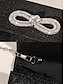 abordables Clutches &amp; Evening Bags-Rhinestone Bow Chain Strap Clutch