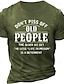 cheap Short Sleeve-Do N&#039;T Piss Off Old People The Older We Get Less Life In Prison A Deterrent Mens 3D Shirt For Birthday | Grey Summer Cotton | Letter Light Tee Graphic Men&#039;s 100% Cotton Graphic T Shirt Short Sleeve