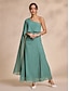 preiswerte Silvester Kleider-Chiffon Ruffle Hem Peplum Maxi Dress