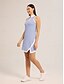 economico Women&#039;s Clothing-Denim Sleeveless Golf Dress