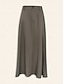 preiswerte Skirts-Tencel Pocket Maxi Skirt