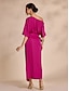 economico Abiti da festa-Satin Knotted Wrap Drop Shoulder Maxi DressKnotted Satin Drop Shoulder Maxi Dress