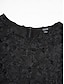 cheap Party Dresses-Lace Little Black 3/4 Length Sleeve Elegant Party Maxi Dress