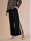 abordables Pants-Rhinestone Wide Leg Design Pants