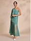 baratos Vestidos de Renda-Chiffon Peplum Ruffle Hem Maxi Dress