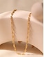 economico Collane trendy-Gold Plated Copper Flower Choker Necklace