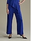 baratos Pants-Elegant Wide Leg Office Culottes