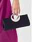 cheap Clutches &amp; Evening Bags-Rhinestone Handle Evening Clutch