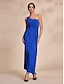 cheap Party Dresses-Wedding Party Solid Twist Hem Maxi Dress