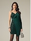 abordables Vestidos de Nochevieja-Sequin Mismatched Long Sleeve Mini Dress