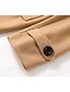 cheap Tank Tops-Men&#039;s Winter Coat Overcoat Peacoat Trench Coat Formal Business Winter 95% polyester 5% cotton Warm Outerwear Clothing Apparel Coats / Jackets Solid Color Vintage Style Notch lapel collar