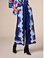 billige Pants-Artistic Retro Satin Wide Leg Pants