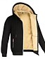 cheap Hoodies-Men&#039;s Solid Color Sherpa Zip Hoodie Sweatshirt Jacket