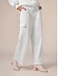 cheap Pants-Elegant Wide Leg Full Length Flap Pocket Pants