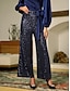 economico pantaloni-Sequin Elegant Party Full Length Pants