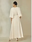 abordables Robes Soirée-Beading Chiffon Half Sleeve Maxi Dress