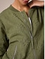 cheap Jackets &amp; Coats-100% Cotton Embroidered Bomber Zipper Crew Neck Jacket