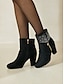 preiswerte Stiefel-Chic Rhinestone Suede Ankle Boots