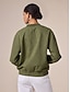 cheap Jackets &amp; Coats-100% Cotton Embroidered Bomber Zipper Crew Neck Jacket