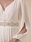 abordables Robes Soirée-Pearl Chiffon Cold Shoulder Maxi Dress