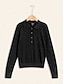 billige Sweaters-Wool Blend Polo Knitwear