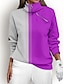 economico Outerwear-Women&#039;s Pullover Sweatshirt Long Sleeve Thermal Warm Top Golf Attire