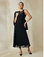 preiswerte Silvester Kleider-Elegant Lace Sleeveless Maxi Dress