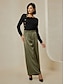 billige Two Piece Sets-cropped strikket topp brede ben todelt sett