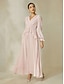 preiswerte Silvester Kleider-Chiffon Ruffle Wrap Maxi Dress