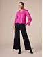 abordables pantalones-Cotton Tassel Wide Leg Maxi Pants