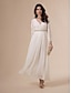 economico Abiti da festa-Pearl Chiffon Cold Shoulder Maxi Dress