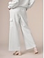 baratos Pants-Wide Leg Flap Pocket Pants