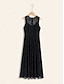 abordables Vestidos de Nochevieja-Sleeveless Lace Maxi Dress