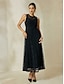 abordables Robes Soirée-Lace Sleeveless Maxi Dress