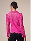 economico giacche e cappotti-Lace Soluble Design Short Jacket