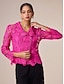 cheap Jackets &amp; Coats-Water soluble lace clothing short jacket