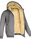 cheap Hoodies-Men&#039;s Solid Color Sherpa Zip Hoodie Sweatshirt Jacket