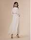 preiswerte Silvester Kleider-Pearl Chiffon Cold Shoulder Maxi Dress