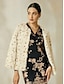 cheap Jackets &amp; Coats-Sequin Feather Elegant Long Sleeve Jacket