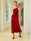 baratos Vestidos de Renda-Solid Satin Sleeveless Maxi Dress