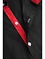 abordables Chemises pour hommes-Homme Chemise Chemise boutonnée Chemise à col Bleu marine Noir rouge Blanche Bleu Manche Courte Plein Col Mariage Travail Vêtement Tenue