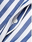 preiswerte Casual Kleider-Stripe Cotton Button Up Maxi Dress Shirt