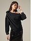 baratos Blouses-Slash Neck Bishop Sleeve Chiffon Blouse