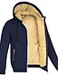 cheap Hoodies-Men&#039;s Solid Color Sherpa Zip Hoodie Sweatshirt Jacket