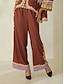 billige Pants-Bohemian Wide Leg Culottes