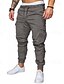 abordables Pantalons Cargo-Homme Pantalon Cargo Pantalon cargo Pantalon Jogging Pantalon Jogger Pantalon Plein Cordon Taille elastique Toute la longueur Respirable 100% Coton Ample Vêtement de rue Décontractées Noir Blanche