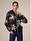 cheap Jackets &amp; Coats-Sequin Crew Neck Bomber Jacket