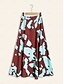 cheap Skirts-Satin Bohemia Brown Maxi Skirt